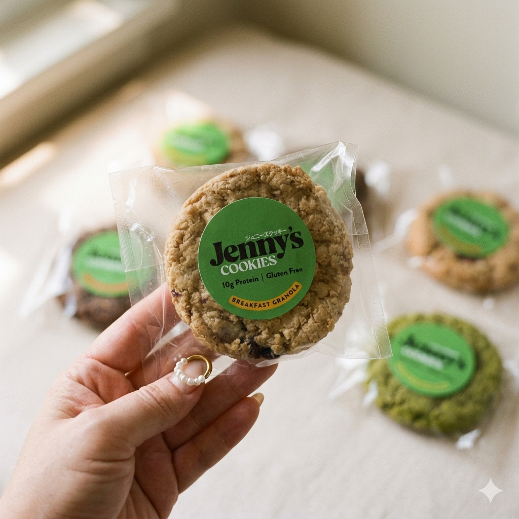 Jenny's Cookies 業務用ブレックファストグラノーラ プロテインクッキー 48枚 グルテンフリー 個包装